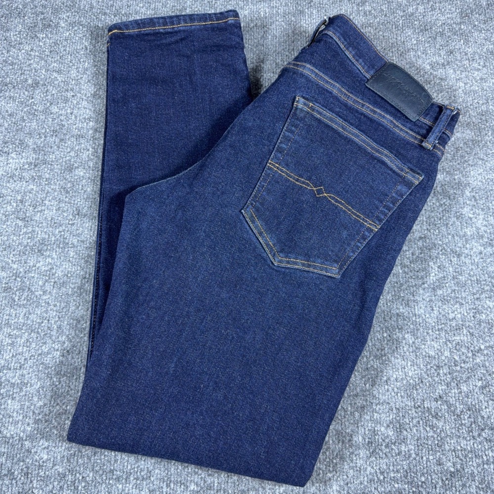 Lucky Brand 110 Slim Jeans Mens W34 L32 Dark Wash Indigo Denim Stretch Pants